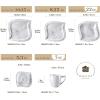 imageMALACASA Plates and Bowls Sets 12Piece Porcelain Dinnerware Sets for 4 Square Plates and Bowls for Dessert Salad and Soup Ceramic Dishes Dining Dishware Set Marble Grey Series BlanceELVIRA  Marble