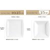 imageMALACASA Plates and Bowls Sets for 6 12 Piece Ivory White Square Dinnerware Set Porcelain Dishes Set with Dinner Plates and Soup Plates Kitchen Dish Set Series BlanceWhite