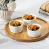 imageMALACASA Ramekins 8 oz Oven Safe White Porcelain Creme Brulee Souffle Ramekins Set of 6 Ceramic Custard Cups for Baking Dishwasher and Oven Safe Series RAMEKINDISH