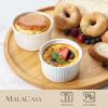 imageMALACASA Ramekins 8 oz Oven Safe White Porcelain Creme Brulee Souffle Ramekins Set of 6 Ceramic Custard Cups for Baking Dishwasher and Oven Safe Series RAMEKINDISH