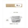 imageMALACASA Ramekins 8 oz Set of 6 Porcelain Creme Brulee Souffle Dish Oven Safe Ceramic Mini Baking Dishes Custard Cups Quiche Pan with Handles for Pudding Sauce Cooking Baking Series BAKEGREY