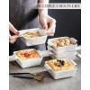 imageMALACASA Ramekins 8 oz Set of 6 Porcelain Creme Brulee Souffle Dish Oven Safe Ceramic Mini Baking Dishes Custard Cups Quiche Pan with Handles for Pudding Sauce Cooking Baking Series BAKEGREY