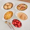 imageMALACASA Souffle Dishes105 OZ Ramekins for Baking White Vine Pattern Ramekin Bowls with Double Handle Ramekin Oven Safe for Pudding Cupcake and Creme Brulee Set of 4 Series Ramekin