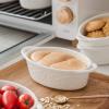 imageMALACASA Souffle Dishes105 OZ Ramekins for Baking White Vine Pattern Ramekin Bowls with Double Handle Ramekin Oven Safe for Pudding Cupcake and Creme Brulee Set of 4 Series Ramekin