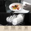 imageMALACASA Plates and Bowls Sets 12 Pieces Porcelain Dinnerware Sets Dishware Sets Chip Resistant Ceramic Dish Set Dining Dinner Ware Service for 4 White Series LUNAIvory White