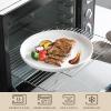 imageMALACASA Plates and Bowls Sets 12 Pieces Porcelain Dinnerware Sets Dishware Sets Chip Resistant Ceramic Dish Set Dining Dinner Ware Service for 4 White Series LUNAIvory White