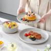 imageMALACASA Plates and Bowls Sets 24 Pieces Modern Ceramic Dinnerware Set for 8 Kitchen Dinner Set Stoneware Dishware Dishes Set Microwave and Dishwasher Safe Brown Series TARAGray