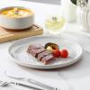 imageMALACASA Plates and Bowls Sets 24 Pieces Modern Ceramic Dinnerware Set for 8 Kitchen Dinner Set Stoneware Dishware Dishes Set Microwave and Dishwasher Safe Brown Series TARAGray