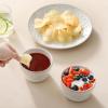 imageMALACASA Small Dessert Bowls 8 oz Ice Cream Bowls Dipping Sauce bowlsCeramic Bouillon Soup Cups or Certain Side Dishes Microwave ampamp Dishwasher Safe Set of 4 Arctic White Series LYDIA