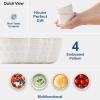 imageMALACASA Small Dessert Bowls 8 oz Ice Cream Bowls Dipping Sauce bowlsCeramic Bouillon Soup Cups or Certain Side Dishes Microwave ampamp Dishwasher Safe Set of 4 Arctic White Series LYDIA