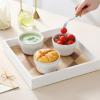 imageMALACASA Small Dessert Bowls 8 oz Ice Cream Bowls Dipping Sauce bowlsCeramic Bouillon Soup Cups or Certain Side Dishes Microwave ampamp Dishwasher Safe Set of 4 Arctic White Series LYDIA