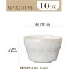 imageMALACASA Small Dessert Bowls 8 oz Ice Cream Bowls Dipping Sauce bowlsCeramic Bouillon Soup Cups or Certain Side Dishes Microwave ampamp Dishwasher Safe Set of 4 Arctic White Series LYDIA