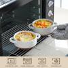 imageMALACASA Mini Cocotte Set  12 OZ Small Casserole Dishes for Oven Ramekins with Lids and Handles Ceramic Mini Dutch Oven Set of 4 Microwave ampamp Dishwasher Safe Khaki White Series TARAMulticolor