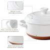 imageMALACASA Mini Cocotte Set  12 OZ Small Casserole Dishes for Oven Ramekins with Lids and Handles Ceramic Mini Dutch Oven Set of 4 Microwave ampamp Dishwasher Safe Khaki White Series TARAKhaki White