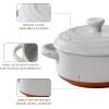 imageMALACASA Mini Cocotte Set  12 OZ Small Casserole Dishes for Oven Ramekins with Lids and Handles Ceramic Mini Dutch Oven Set of 4 Microwave ampamp Dishwasher Safe Khaki White Series TARAKhaki Grey
