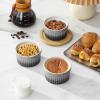 imageMALACASA Ramekins 8 oz Oven Safe Large Ceramic Souffle Dishes for Baking ampamp Serving Stoneware Custard Cups Ramekin for Creme Brulee Baking Bowls Set of 6 Grey Series RAMEKINDISHGrey