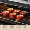 imageMALACASA Ramekins 8 oz Oven Safe Large Ceramic Souffle Dishes for Baking ampamp Serving Stoneware Custard Cups Ramekin for Creme Brulee Baking Bowls Set of 6 Grey Series RAMEKINDISHRed