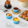 imageMALACASA Ramekins 8 oz Oven Safe Large Ceramic Souffle Dishes for Baking ampamp Serving Stoneware Custard Cups Ramekin for Creme Brulee Baking Bowls Set of 6 Grey Series RAMEKINDISHBlue