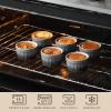 imageMALACASA Ramekins 8 oz Oven Safe Large Ceramic Souffle Dishes for Baking ampamp Serving Stoneware Custard Cups Ramekin for Creme Brulee Baking Bowls Set of 6 Grey Series RAMEKINDISHGrey