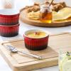imageMALACASA Ramekins 8 oz Oven Safe Large Ceramic Souffle Dishes for Baking ampamp Serving Stoneware Custard Cups Ramekin for Creme Brulee Baking Bowls Set of 6 Grey Series RAMEKINDISHRed