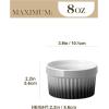 imageMALACASA Ramekins 8 oz Oven Safe Large Ceramic Souffle Dishes for Baking ampamp Serving Stoneware Custard Cups Ramekin for Creme Brulee Baking Bowls Set of 6 Grey Series RAMEKINDISHGrey