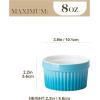 imageMALACASA Ramekins 8 oz Oven Safe Large Ceramic Souffle Dishes for Baking ampamp Serving Stoneware Custard Cups Ramekin for Creme Brulee Baking Bowls Set of 6 Grey Series RAMEKINDISHBlue