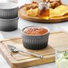 imageMALACASA Ramekins 8 oz Oven Safe Large Ceramic Souffle Dishes for Baking ampamp Serving Stoneware Custard Cups Ramekin for Creme Brulee Baking Bowls Set of 6 Grey Series RAMEKINDISHGrey