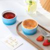 imageMALACASA Ramekins 8 oz Oven Safe Large Ceramic Souffle Dishes for Baking ampamp Serving Stoneware Custard Cups Ramekin for Creme Brulee Baking Bowls Set of 6 Grey Series RAMEKINDISHBlue