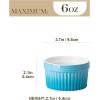 imageMALACASA Ramekins 8 oz Oven Safe Large Ceramic Souffle Dishes for Baking ampamp Serving Stoneware Custard Cups Ramekin for Creme Brulee Baking Bowls Set of 6 Grey Series RAMEKINDISHBlue