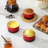 imageMALACASA Ramekins 8 oz Oven Safe Large Ceramic Souffle Dishes for Baking ampamp Serving Stoneware Custard Cups Ramekin for Creme Brulee Baking Bowls Set of 6 Grey Series RAMEKINDISHRed