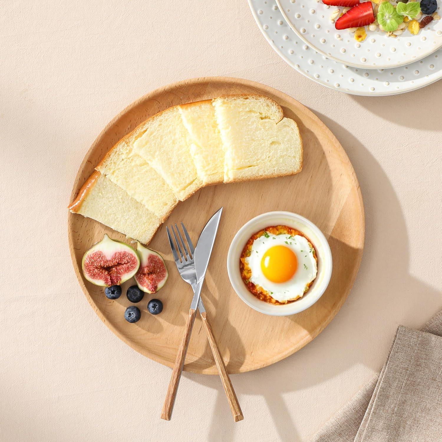 imageMALACASA Ramekins 6 Oz Oven Safe Ceramic Creme Brulee Souffle Dishes Pudding Custard Cups Ramekin For Baking Small Dipping Sauce Bowls Set of 4 Microwave and Dishwasher Safe Arctic White6 oz