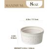 imageMALACASA Ramekins 6 Oz Oven Safe Ceramic Creme Brulee Souffle Dishes Pudding Custard Cups Ramekin For Baking Small Dipping Sauce Bowls Set of 4 Microwave and Dishwasher Safe Arctic White8 oz