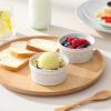 imageMALACASA Ramekins 6 Oz Oven Safe Ceramic Creme Brulee Souffle Dishes Pudding Custard Cups Ramekin For Baking Small Dipping Sauce Bowls Set of 4 Microwave and Dishwasher Safe Arctic White4 oz