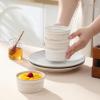 imageMALACASA Ramekins 6 Oz Oven Safe Ceramic Creme Brulee Souffle Dishes Pudding Custard Cups Ramekin For Baking Small Dipping Sauce Bowls Set of 4 Microwave and Dishwasher Safe Arctic White4 oz