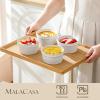 imageMALACASA Ramekins 6 Oz Oven Safe Ceramic Creme Brulee Souffle Dishes Pudding Custard Cups Ramekin For Baking Small Dipping Sauce Bowls Set of 4 Microwave and Dishwasher Safe Arctic White8 oz