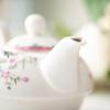 image:imageMALACASA Teapot Set Porcelain Tea Pot Serving Tea for One Set Blooming amp Loose Leaf Teapots 11 Ounce Teapots 84 Ounce Teacup and Saucer Set Series SWEETTIME