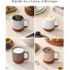image:imageMALACASA Ceramic Coffee Mugs Set of 4 11oz Coffee Cups Modern Farmhouse Mugs for Coffee Latte Tea Hot Chocolate Cappuccino Milk Microwave amp Dishwasher Safe Multicolor Series TARAMulticolor