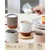image:imageMALACASA Ceramic Coffee Mugs Set of 4 11oz Coffee Cups Modern Farmhouse Mugs for Coffee Latte Tea Hot Chocolate Cappuccino Milk Microwave amp Dishwasher Safe Multicolor Series TARAMulticolor