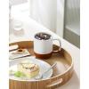 image:imageMALACASA Ceramic Coffee Mugs Set of 4 11oz Coffee Cups Modern Farmhouse Mugs for Coffee Latte Tea Hot Chocolate Cappuccino Milk Microwave amp Dishwasher Safe Multicolor Series TARAKhaki White