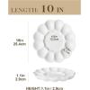 image:imageMALACASA Ceramic Deviled Egg Tray amp Platter Holds 12 Halves Easter Egg Holder 10Inch Round White Egg Serving Plate Dishwasher amp Microwave Safe Perfect for Holiday Dinner Picnic amp Daily Use