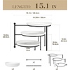 image:imageMALACASA 3 Tier Serving Tray Stand 10 Porcelain Tiered Dessert Stand Cupcake Fruit Display Tower Space Saving Metal Rack Ceramic Serving Platters for Party Kitchen CounterWhite
