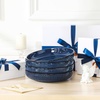 image:imageMALACASA 48 Oz Large Pasta Bowls 95 Inch Ceramic Salad Bowls Serving Bowls Wide and Shallow Plates Pasta Plates Modern Relief Design Microwave amp Dishwasher Safe Set of 4 Blue Series LYDIABlue